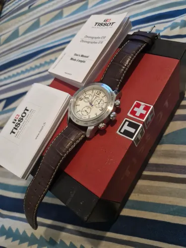Relógio Tissot V8 Chronograph Original - Kit Completo Full Set