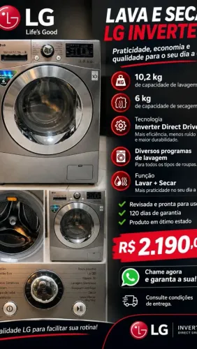 Vende-se lava e seca LG