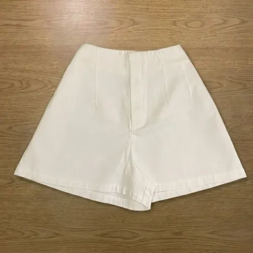 Short Alfaiataria Jeans Branco 36