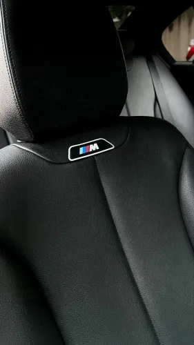 Emblema bmw m do encosto dianteiro motorsport 
