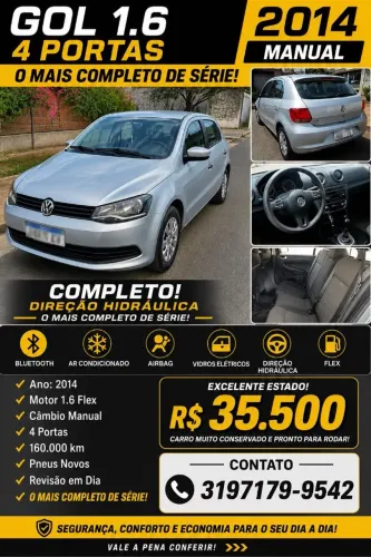 Volkswagen Gol Geração VI 1.6 8V MI Total Flex Mec. 4P 2014