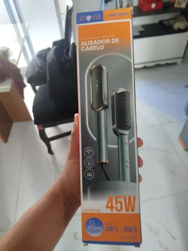Aceito oferta! Ganhei e não usei. - Escova Alisadora Elétrica 110v/220v - Pente Alisador