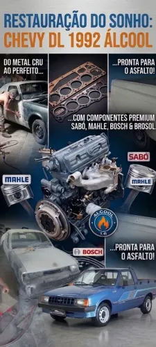 Chevrolet Chevy 500 DL / SL / SE/ Furgão 1.6 (álcool) 1992