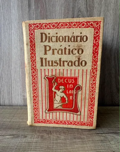 RARO Dicionário Prático Ilustrado 1956 Lello & Irmão livro antigo Vintage Colecionável