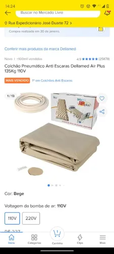Colchão pneumático 