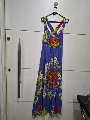 Vestido longo estampa estilo Farm Tam. M