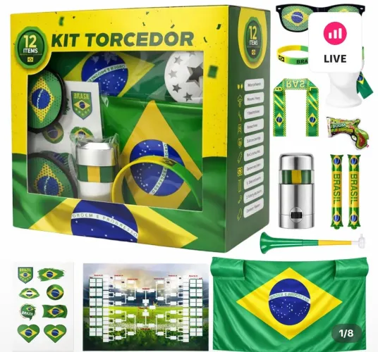 KIT TORCEDOR COPA DO MUNDO - BRASIL