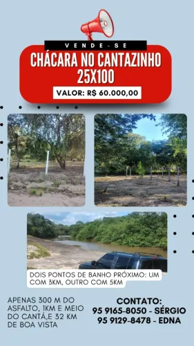 CHÁCARA À VENDA NO CANTÁ - RR