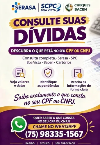 Consulta de Dívidas e Pendências | CPF, CNPJ, Serasa, SPC, Boa Vista e Cartório