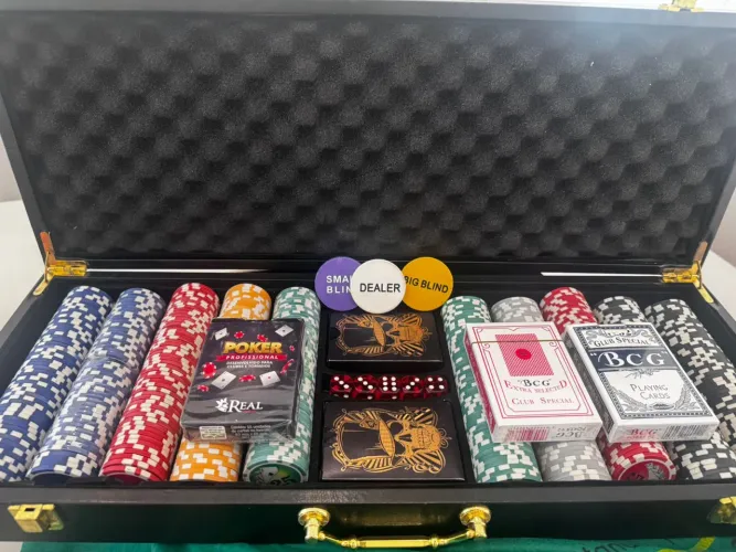 Mesa poker + maleta completa