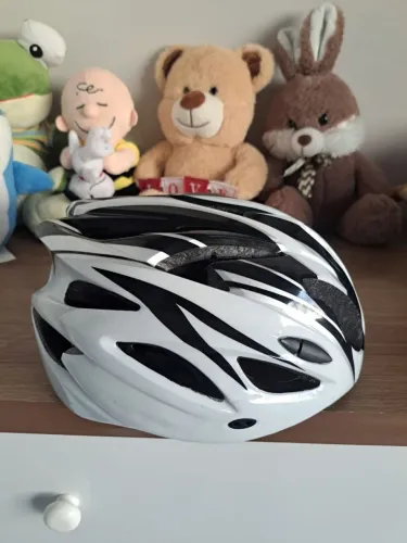 Capacete Bike Speed/MTB: Branco/Preto