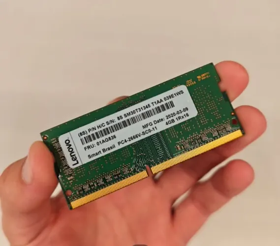 Memória ddr4 para notebook 8 gigas