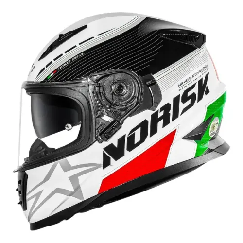Capacete Norisk ff302 Soul II Grand Prix Itália - somos loja, parcelamos