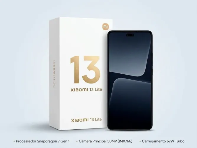 Xiaomi 13 Lite - Black - 256GB - 8GB - Excelente estado