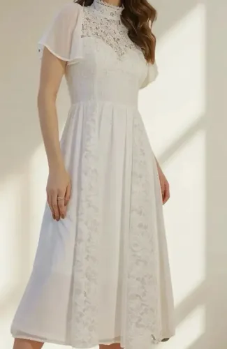 Vestido de noiva com renda