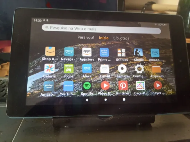 Desapego TABLET AMAZON 7 9a geração azul indigo 16gb memória expansível com SD card