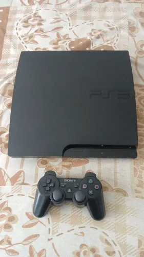 PS3 Slim 320G Desbloqueado lotado de jogos com 1 controle original Impecável.
