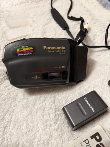 Filmadora Panasonic Palmcorder IQ PV-D486 Vintage + Caixa Original + Acessórios