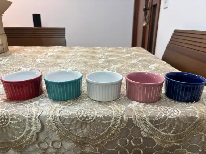 Tigelas Ramequim de 8x4 cm. 