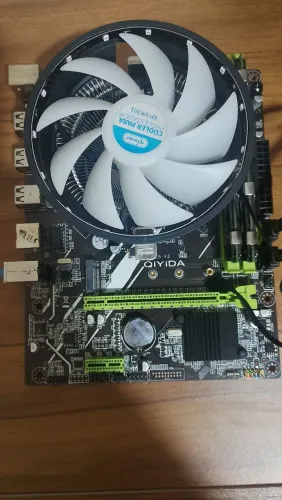  Placa-mãe QIYIDA + Cooler Knup KP-VR301 | Completa e Funcional.