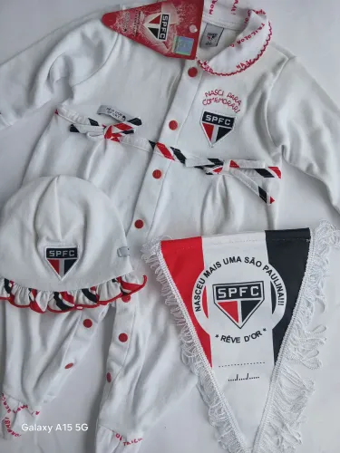Kit Saída Maternidade Bebê São Paulo FC Feminino 