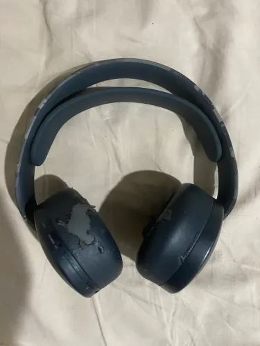 Headset PS5 Sem Fio Camuflado Azul - Funcionando Perfeitamente