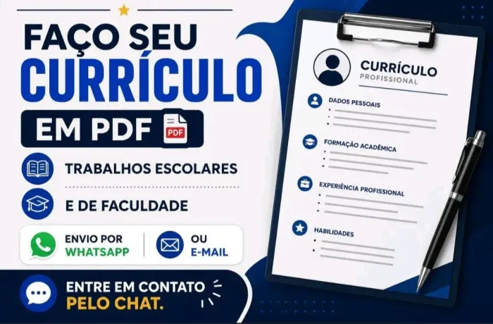 FAÇO SEU CURRÍCULO EM PDF