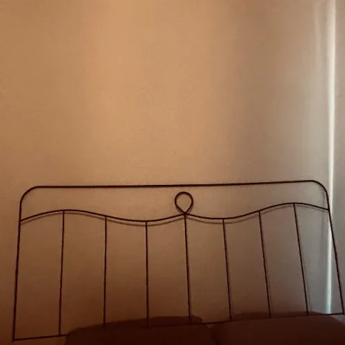 Cabeceira de cama queen aramada preta westing