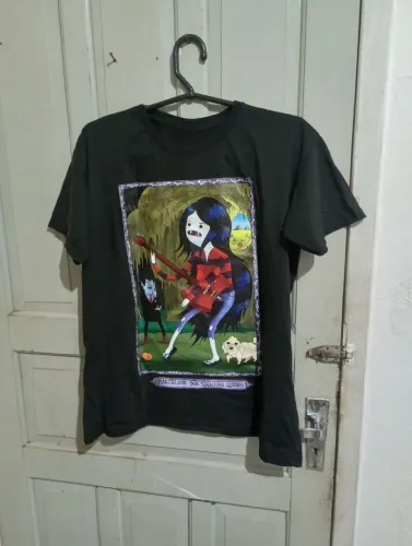 Camisa Marceline Hora de Aventura Preta Unissex