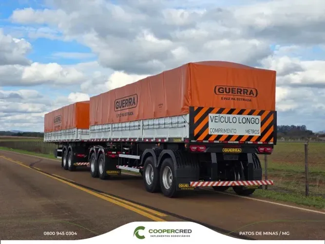 Rodotrem 9 Eixos Graneleiro Guerra 26/27 5° Roda Zero KM