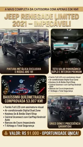 Jeep Renegade Limited 1.8 4X2 Flex 16V Aut. 2021