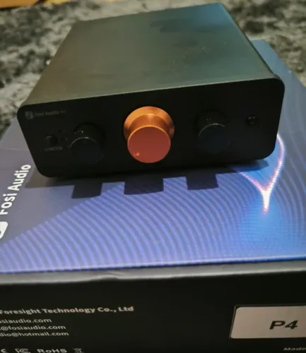 Pré-amplificador Fosi Audio P4 3x RCA + Pre-out(Saída Subwoofer) Bypass Novo