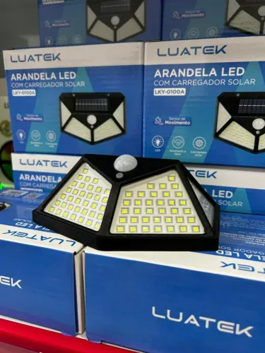 Luminária Solar de Parede 100 LEDs