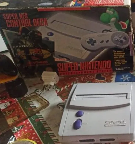 Super Nintendo baby na caixa , descrição*