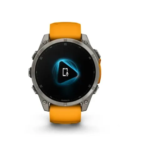 Relogio Garmin Fenix 8 amoled orange 47mm saphire
