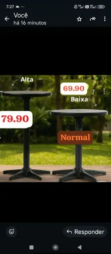 Mesa alta p banqueta 