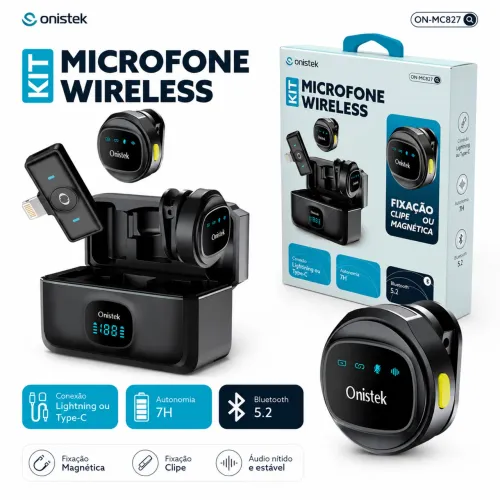 Microfone Lapela Duplo (entrega gratis)