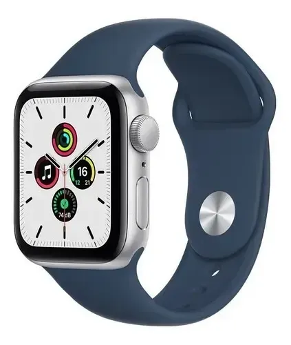 Apple Watch SE 40mm (GPS, 1.575") - Pulseira esportiva Azul abismo