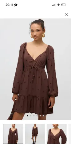 Vestido bluesteel marrom M