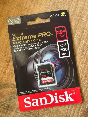 Cartão De Memória sandisk extreme Pro 256gb