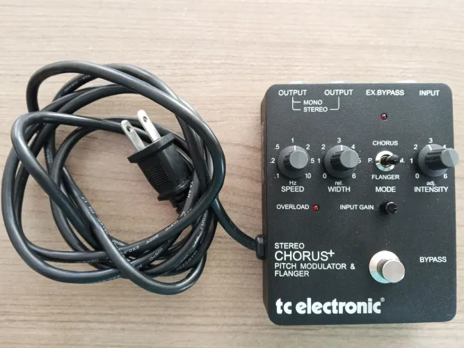 Pedal vintage Tc eletronic SCF Stereo Chorus Pitch modulator Flanger
