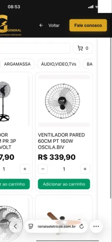 Ventilador tufão parede 60cm ?