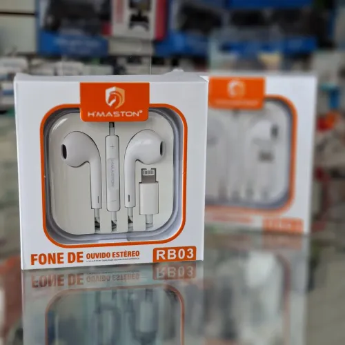 Fone de ouvido com fio iPhone e tipo C - entrega em slz e região