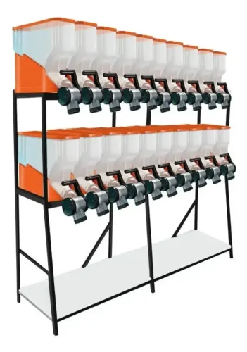 Dispenser Porta Armazenamento Cereais Ração 20 Módulos 