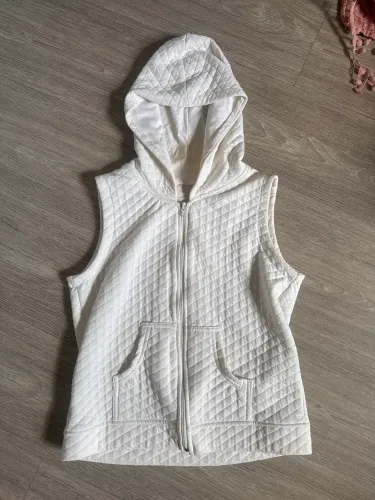 Colete branco infantil, tamanho 12