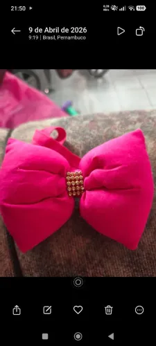 Linda tiara rosa