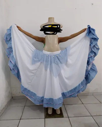 Top e saia para carimbó