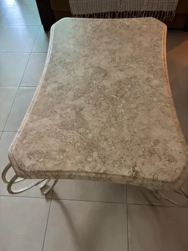 mesa de centro mármore travertino