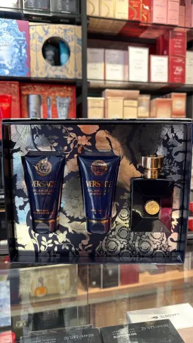 Kit Versace Dylan Blue men 50 ml + pós barba + gel banho  