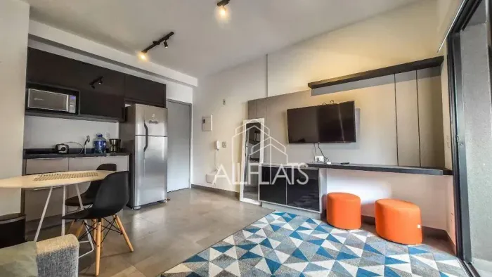 Apartamento com 1 quarto para alugar, 40 m² em Pinheiros - São Paulo/SP